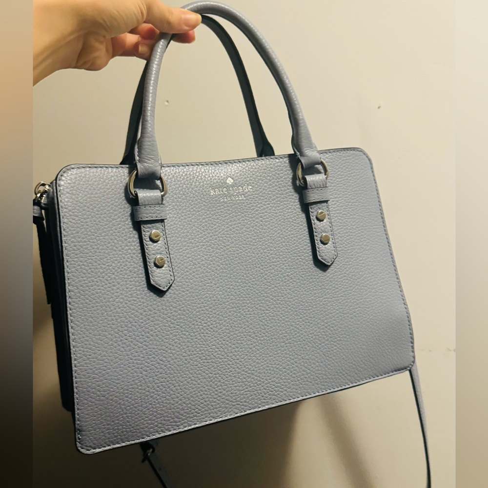 Kate Spade Gray Leather Handbag